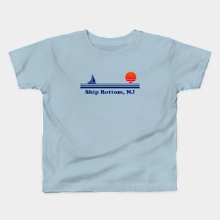 Ship Bottom, NJ - Sailboat Sunrise Kids T-Shirt